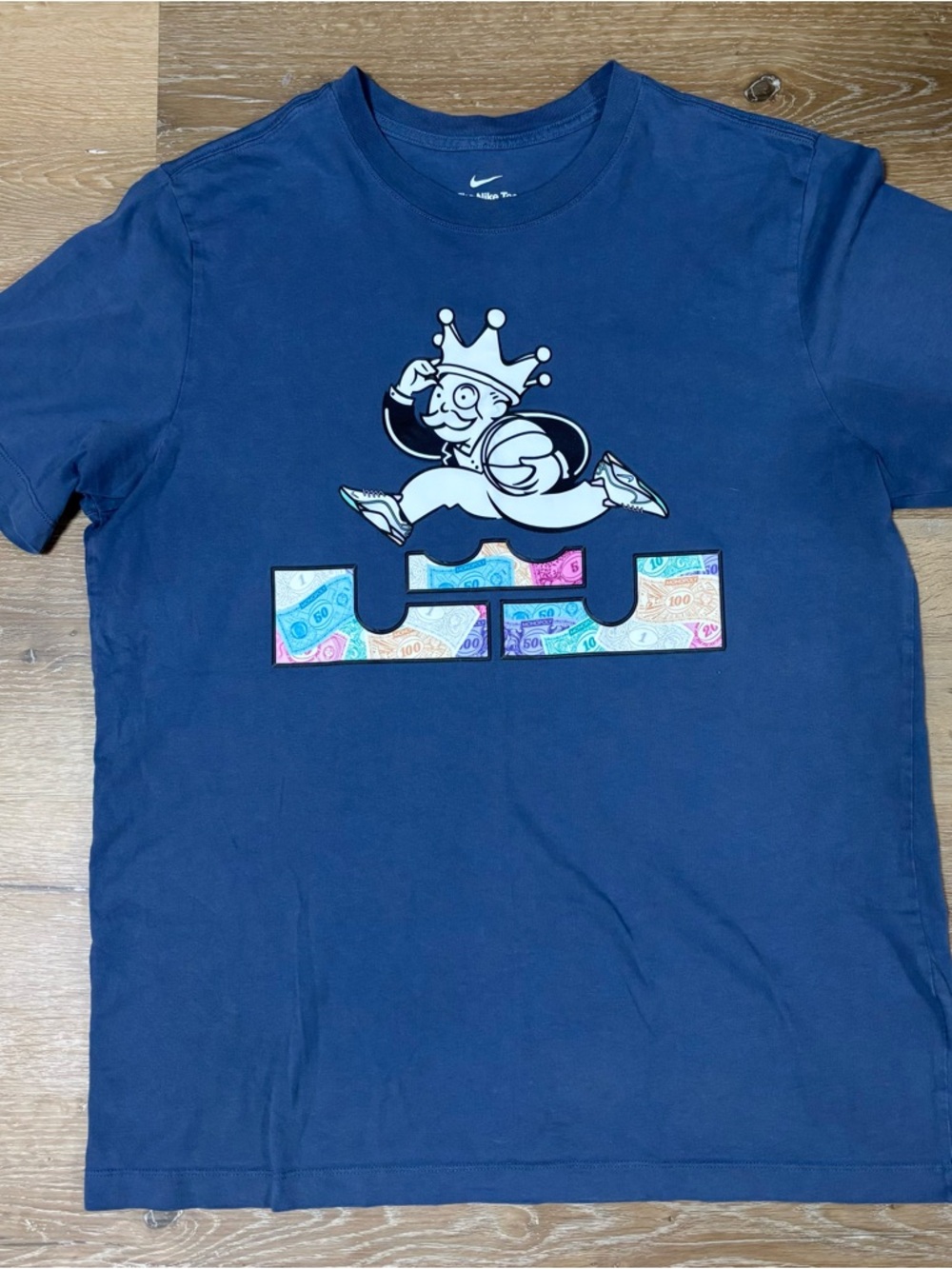 Nike Men's LeBron James Monopoly Basketball T-Shirt Size L
